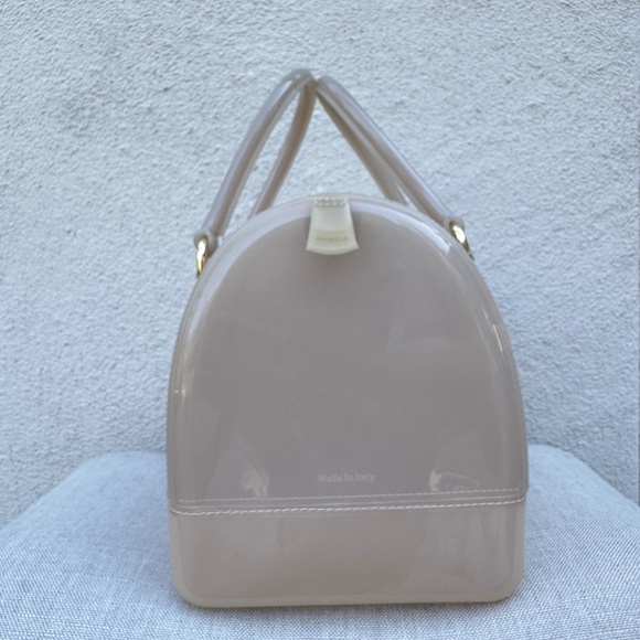 Furla Candy Boston Tote – Large Stone Jelly PVC Bag - Picture 6 of 10